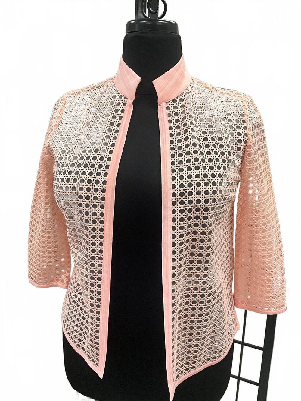 Ming Wang Heritage Fit Petite Lace Jacket